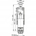 Арматура для бачка сливная кнопка хром старт-стоп Alca Plast A2000-CHROM