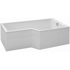 Фронтальная панель для ванны Jacob Delafon Bain-Douche Neo 170 см, алюминиевый, белый, с изгибом