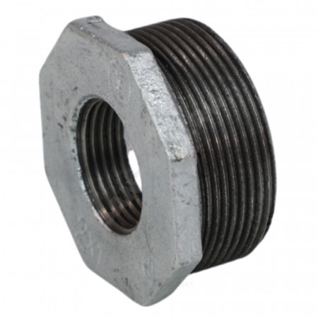 Футорка чугун оц Ду 50х40 (2"х1 1/2") НР/ВР Fittex PLUS