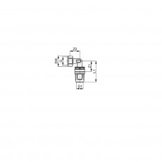 TECE TECElogo Уголок соединительный 90° с накидной гайкой, латунь 16 × G 1/2" 8730216