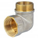 Угольник латунь никель реборда Ду 20 (3/4") ВР/НР 9006 ГОСТ 32585-2013 Aquasfera 9006-02