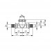 TECE TECEflex Тройник 90° с внутренней резьбой, бронза 32 × Rp 1" × 32 709805