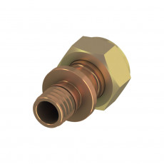 TECE TECEflex Соединение прямое с накидной гайкой, бронза 16 x 1/2" 717601
