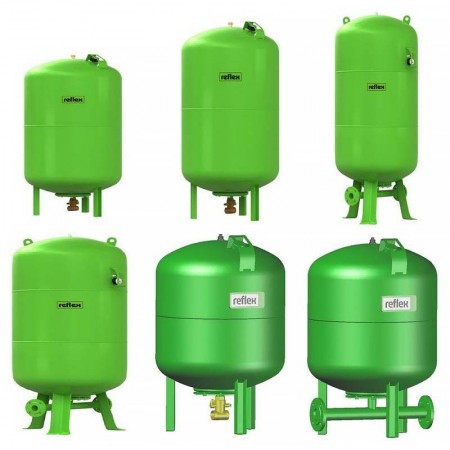 Гидроаккумулятор зеленый Refix DD для водоснабжения Reflex 25л