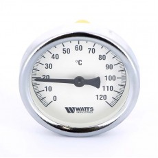 Термометр биметаллический F+R801 WATTS Ind 63мм 120°C гильза 50мм