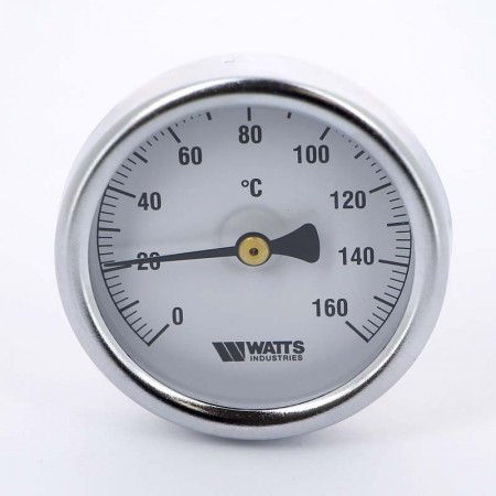 Термометр биметаллический F+R801 WATTS Ind 63мм 160°C гильза 50мм