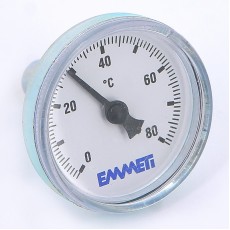 Термометр биметаллический 40мм для коллекторных групп EMMETI 80 град.C