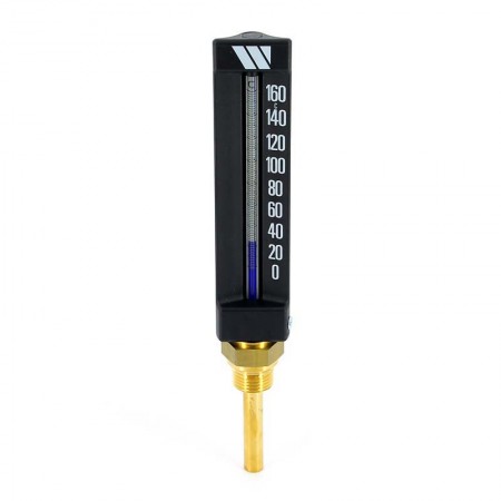 Термометр спиртовой MTG прямой WATTS Ind 1/2" 160°C гильза 63мм