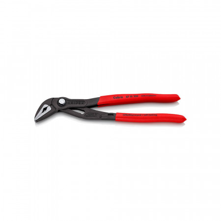 KNIPEX COBRA® ES клещи переставные с фиксатором особо тонкие 32 мм (1 1/4 ) под ключ 34 мм L-250 мм KN-8751250