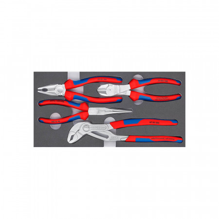 Knipex Basic Chrom набор ШГИ 4 предмета KN-002001V17