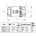 Клапан обратный латунь осевой 3005 Ду 15 Ру40 Тмакс=100 оС ВР 1/2" никель диск PPSU+EPDM с увеличенной пропускной способностью Aquasfera 3005-01
