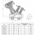 Клапан балансировочный ручной латунь MVT-R Ду 15 Rp1/2" Ру16 Тмакс=120 оС ВР Kvs=4.11м3/ч с измерительными ниппелями Ридан 003Z4041R