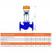 Клапан запорно-регулирующий чугун TRV односедельный Ду 40 Ру16 фл Kvs=25м3/ч с эл/приводом 3-х позиционным TSL-1600-25-1-230-IP67 230В Теплосила TRV-40-25-101