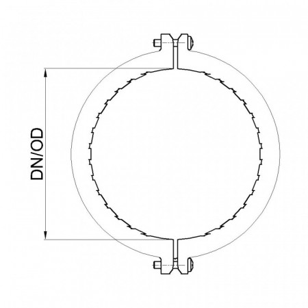 POLO-KAL Соединительный хомут 200Ø P1758