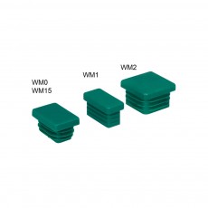 6566001 BIS RapidRail Заглушка для профиля, цвет зеленый WM1 (30х15 мм)