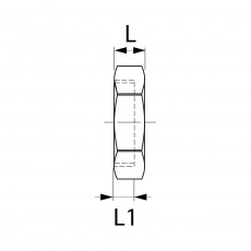 CONEX BÄNNINGER Заглушка с внутренней резьбой, хром 1/4" 8300002C00000