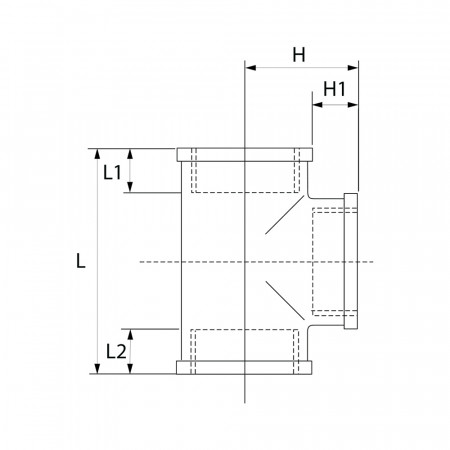 CONEX BÄNNINGER Тройник равнопроходной, хром 1/4" 8130002C02002