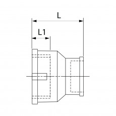 CONEX BANNINGER Муфта редукционная хром 3/4" x 1/2" 8240006004C00