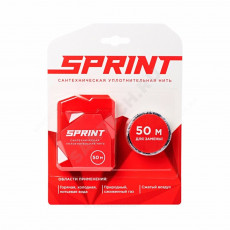 Нить уплотнительная бокс+катушка 50+50м (в блистере) среда: вода, газ SPRINT 04061