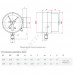 Манометр сигнализирующий ТМ-510Р.05 радиальный Дк100мм 0-1,6 МПа кл.1,5 G1/2" исполнение 5 с электроконтактной приставкой Росма 00000007642