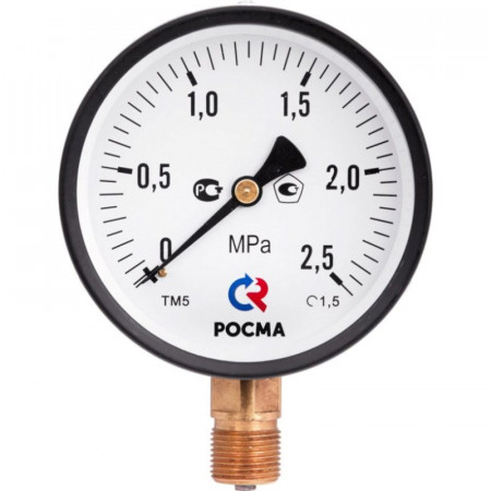 Манометр ТМ-510Р.00 100/25 (1/2", 0-25 бар, 1,5) радиальный