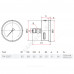 Манометр гидрозаполненный ТМ-320Т.10 осевой Дк63мм 0-1,0 МПа кл.1,5 G1/4" глицерин Росма 00000026326