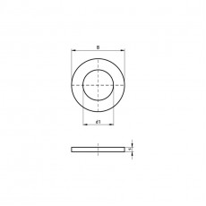 Walraven BIS Шайба EN-ISO 7089 10,5/20 мм 6533010