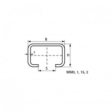 Walraven BIS RapidRail Профиль монтажный L=2000 мм WM15 - 30 х 20 х 1,80 6505015R