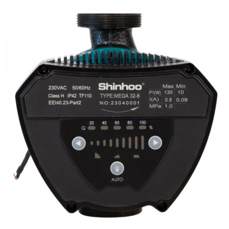 Насос циркуляционный ээ Shinhoo MEGA 40-10F, фланцевый 220В