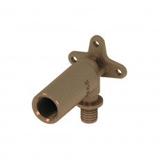 TECE TECEflex Уголок с настенным креплением, удлиненный, бронза 16 × Rp 1/2" 708614