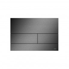 9240836 TECEsquare Металлическая панель смыва для унитазов с цветным PVD покрытием сатин, черный хром