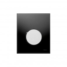9242656 TECEloop Urinal, панель смыва для писсуара стеклянная стекло черное, клавиша хром глянцевый