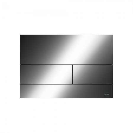 9240837 TECEsquare Металлическая панель смыва для унитазов с цветным PVD покрытием хром
