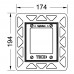 9242646 Монтажная рамка для установки стеклянных панелей TECEloop или TECEsquare Urinal на уровне стены белый