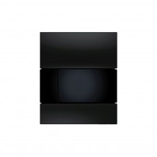 9242809 TECEsquare Urinal, панель смыва для писсуара стеклянная стекло черное, клавиша черная