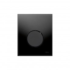9242657 TECEloop Urinal, панель смыва для писсуара стеклянная стекло черное, клавиша черная