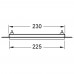 9240648 Монтажная рамка для установки стеклянных панелей TECEloop или TECEsquare на уровне стены позолоченный