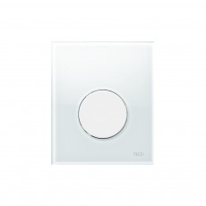 9242650 TECEloop Urinal, панель смыва для писсуара стеклянная стекло белое, клавиша белая