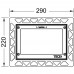 9240649 Монтажная рамка для установки стеклянных панелей TECEloop или TECEsquare на уровне стены хром глянцевый