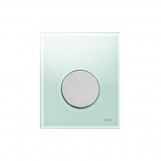 9242652 TECEloop Urinal, панель смыва для писсуара стеклянная стекло зеленое, клавиша хром матовый