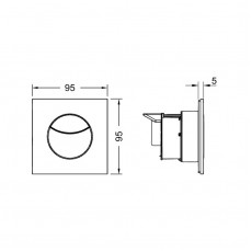 TECE TECEflushpoint Панель смыва 2 клавиши квадратная белый 9240978