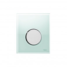 9242653 TECEloop Urinal, панель смыва для писсуара стеклянная стекло зеленое, клавиша хром глянцевый