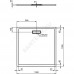Поддон душевой акрил квадрат ULTRAFLAT NEW 1000х1000х25 Ideal Standard T448801