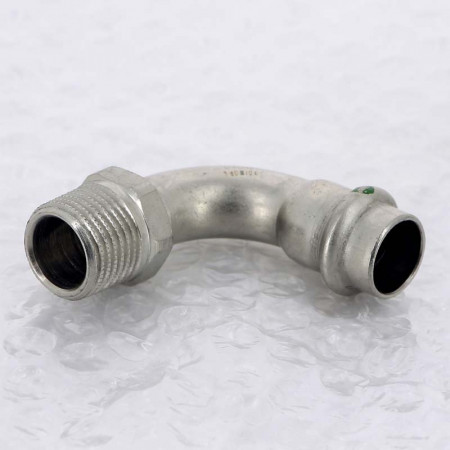 Отвод пресс-Н 15х1/2' нерж.сталь Sanpress Inox SC-Contur