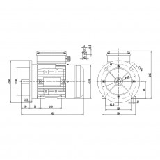 UNIPUMP Электродвигатель АИРЕ 80B4 IM2081 1,1 кВт/1500 об/мин АИРЕ 80B4 IM2081 85190