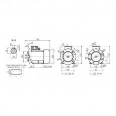 UNIPUMP Электродвигатель АИР 63A2 Ал IM1081 корпус алюминий ТМ БЭЗ АИР 63A2 Ал IM1081 38477