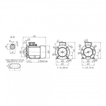 UNIPUMP Электродвигатель АИР 80A6 Ал IM2081 0,75 кВт 1000 об/мин корпус алюминий АИР 80A6 Ал IM2081 49119