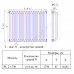 Радиатор трубчатый РС 2-1750 8 секций с боковой подводкой ВР G 3/4" RAL 9016 (Белый) КЗТО РС2175083/4
