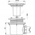 Сифон для поддона 1 1/2"x90/40 h=84мм слив крышка D=115мм Alca Plast A49CR