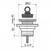 Выпуск для умывальника 1 1/4" с нержавеющей решёткой D=63мм с пробкой Alca Plast A31